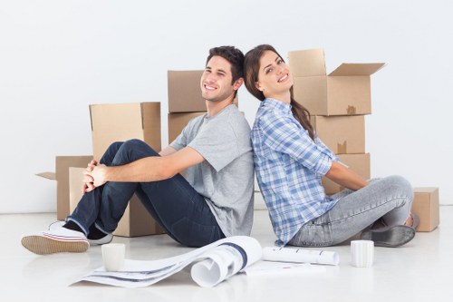 Unpacking boxes into a new flat near Stockwell
