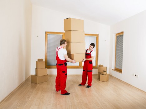 Local moving truck arranged for a flat move near Stockwell streets