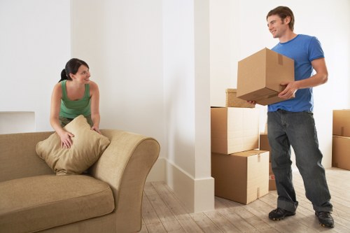 Packing and loading boxes for a Stockwell house move